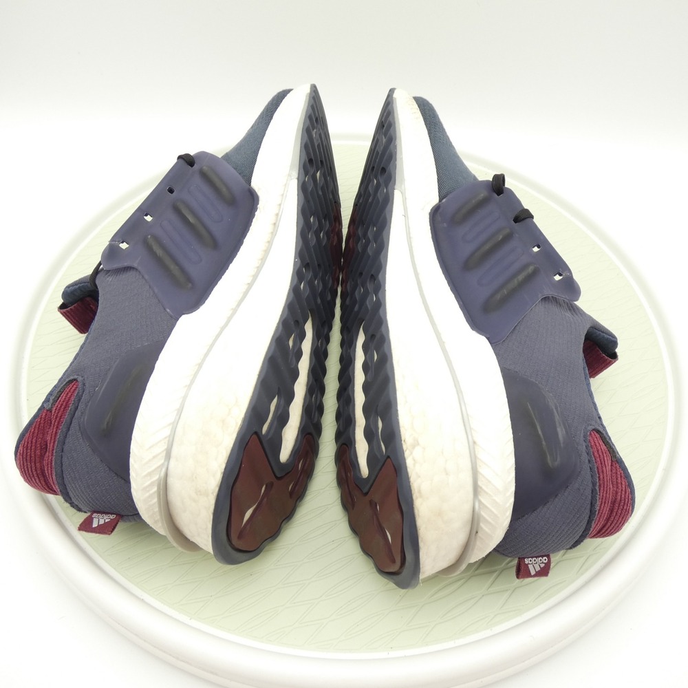 Adidas x_Plrboost Mens US 11 Running Shoes Gray Blue Lace Up Athletic Sneakers - Picture 6 of 10